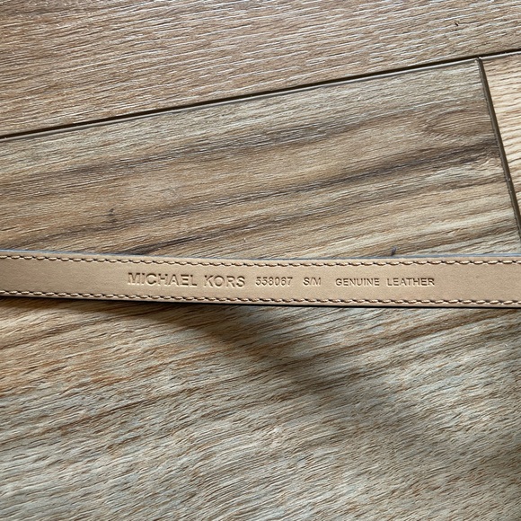 Michael Kors Signature Denim, Navy and Gold Monogram Mini Belt Bag, Leather - Picture 9 of 12